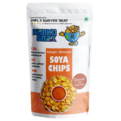 Magic Masala Soya Chips | Spicy High-Protein Snack – Kenko Snax