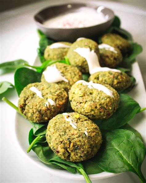 Spinach Falafels (Baked, Oil-Free, Gluten-Free) - SimpleFitVegan