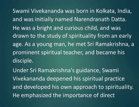 Swami Vivekananda life history and his teachings | PPTX
