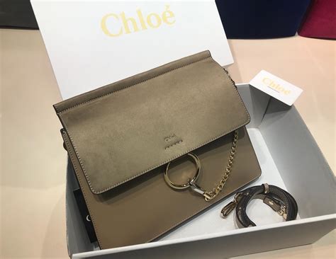 chloe canta suni deri faye capraz askili vizon - Çanta Nişantaşı