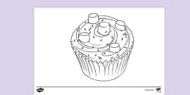 Donut Colouring Page | Colouring Sheets (teacher made)