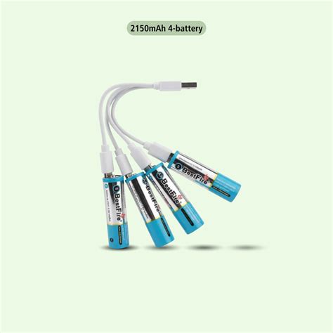 USB Type-C Rechargeable AA & AAA Li-ion Batteries 1.5V