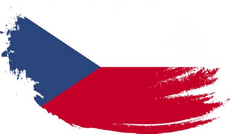 Czech Republic flag with grunge texture 12058067 PNG