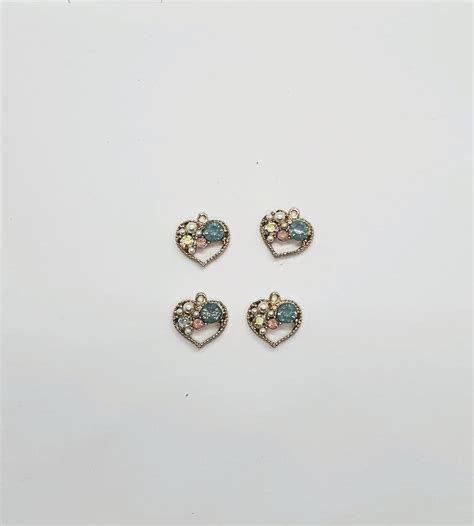 Buy Cute Rhinestone Gold Heart Pendant Gold Plated Necklace Online in ...