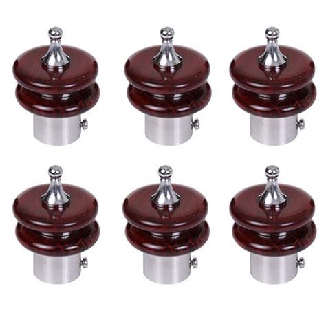 Shopimart Wooden Luxury Design Curtain Finials for Door and Widow Rod ...