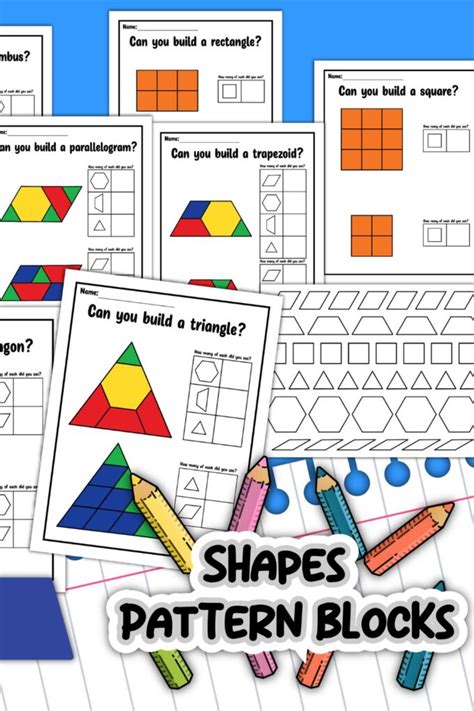 Image result for Pattern Blocks Printable Twinkl