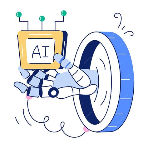 Ai technology hand drawn illustrations | Premium Vector
