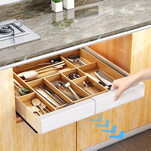 Buy MosQuick®Expandable pull out drawers for kitchen cabinets Under ...