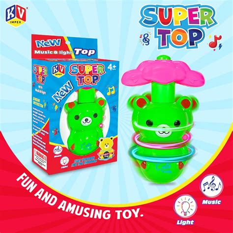 Buy Mahi Developers Magic LED Lattoo Spinning Top Toy with Flashing ...