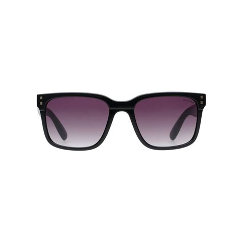Buy Tommy Hilfiger Men Purple Lens Black Rectangle Sunglasses (TH1597 ...