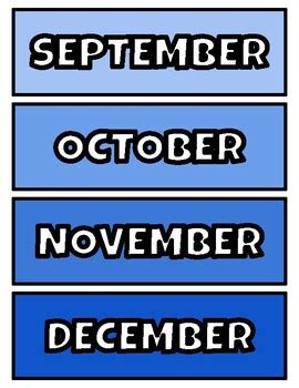 CALENDAR - CORNFLOWER BLUE by Arcelia Alvarez | TPT