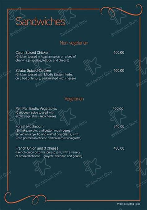 Menu at FEU - Desserts & THE BARN bar & kitchen, Hyderabad