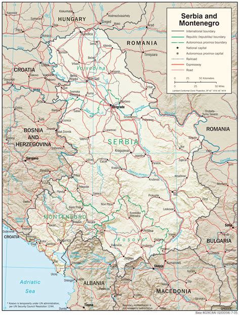 Maps of Serbia | Detailed map of Serbia in English | Tourist map of ...