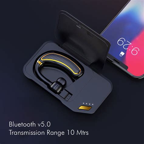 PTron Eleganto Bluetooth v5.0 CSR Chip Earphones with Charging Case Al ...