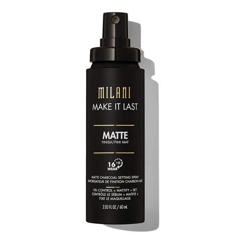 Milani Make it Last Charcoal Matte Setting Spray- (2.03 Fl. Oz.) Cruelty-Free Makeup Primer and ...