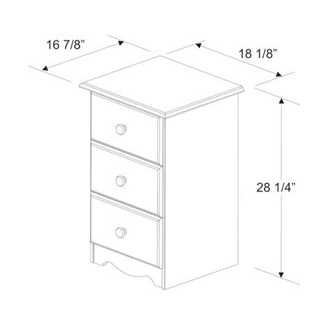 Palace Imports Contemporary 3-Drawer Wood Nightstand in Honey Pine ...