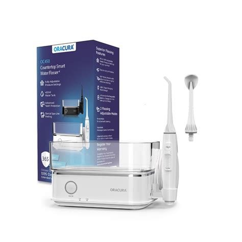 ORACURA® OC450 LITE Countertop Smart Water Flosser® White | 365 Days ...