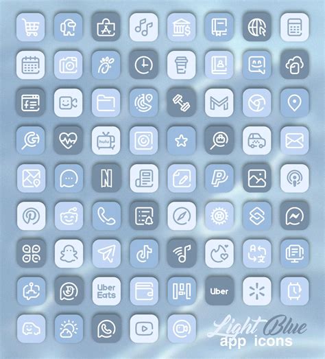 app icons blue aesthetic