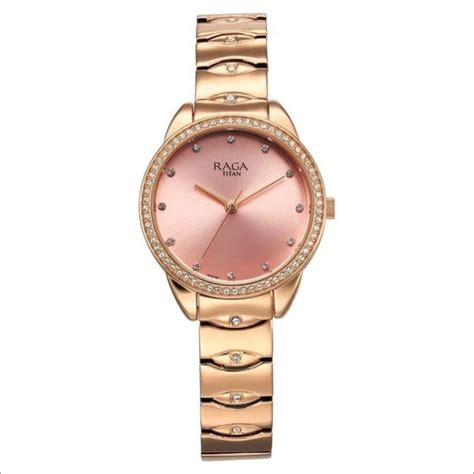 Titan Raga Showstopper Analog Watch for Women Pink Dial 32mm Metal ...
