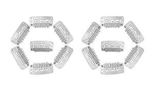 Buy Verbier Set Of 12 Pcs Extension Clips For Wig And Toupee Clips ...