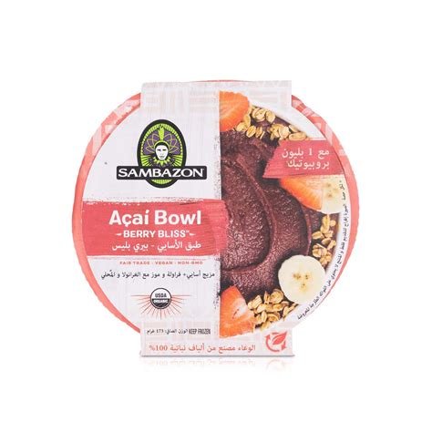 Sambazon Frozen Berry Bliss Frozen Organic Acai Bowl 173G - Spinneys UAE