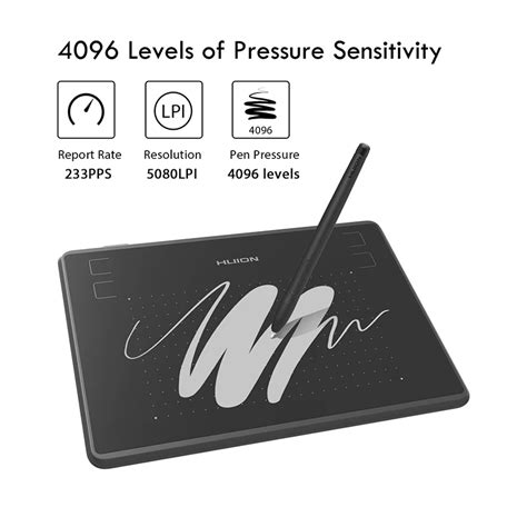 Цифровые планшеты HUION H430P, Micro USB, графический планшет для ...
