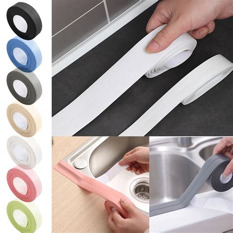 Caulk Tape for Bath & Kitchen, Self-Adhesive Decorative Sealing Tape ...