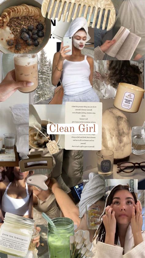 Download Clean Girl Aesthetic Collage Wallpaper | Wallpapers.com