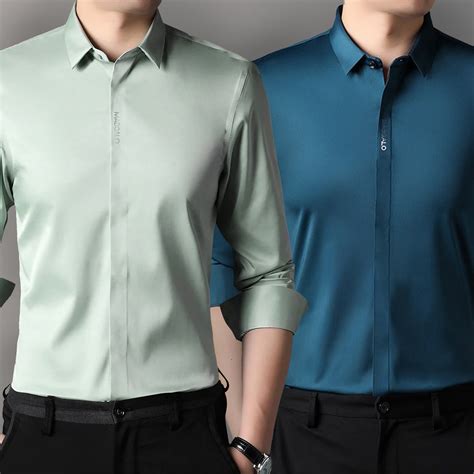 Premium Men's Solid Shirts (Solid Light Green + Solid Royal Blue) – MEN ...