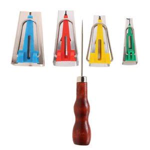 Set of 5 Fabric Bias Tape Maker Binding Tool Stitch Awl for Sewing ...