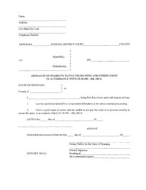 Bill Of Sale Form Montana Affidavit Of Service Form | pdfFiller