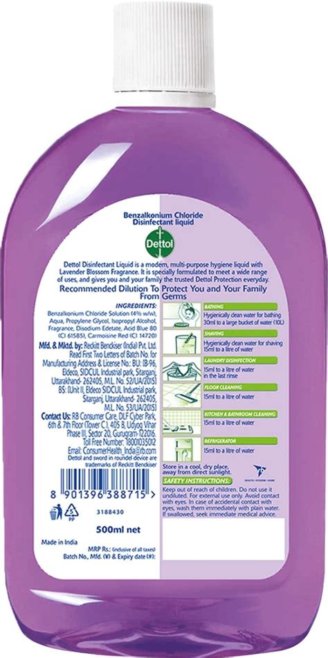 Buy DETTOL LIQUID DISINFECTANT FOR FLOOR CLEANER, SURFACE DISINFECTION ...
