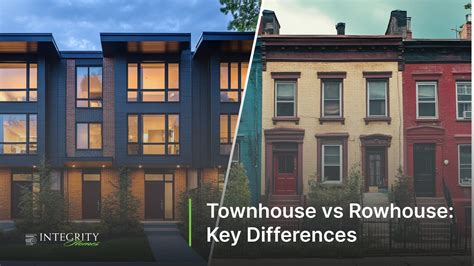 Townhouse vs Rowhouse: Understanding the Key Differences - Integrity Homes