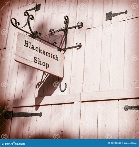 Blacksmith Shop Sign 的图像结果