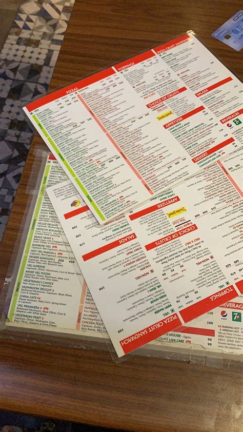 Menu at Joey's Pizza, Mumbai, Shop-1