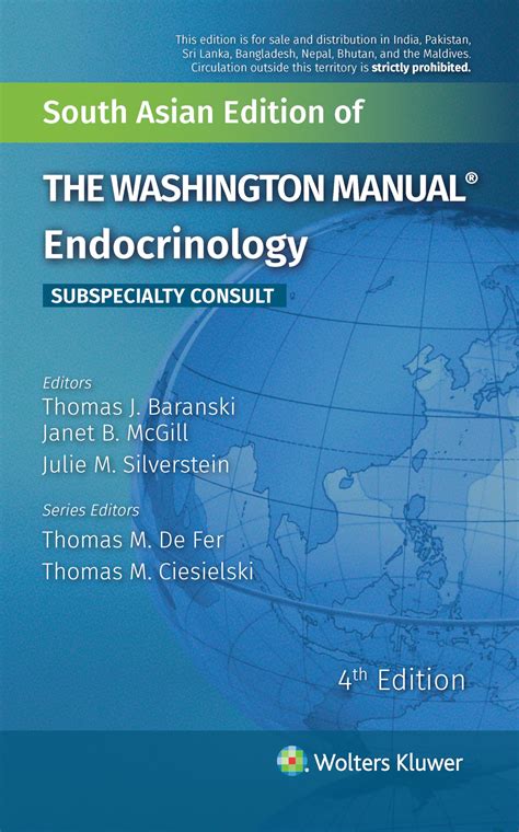 Buy Washington Manual Endocrinology Subspecialty Consult, 4th South ...