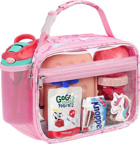 Amazon.com: Bagseri Kids Clear Lunch Bag - Girls Lunch Box for School ...