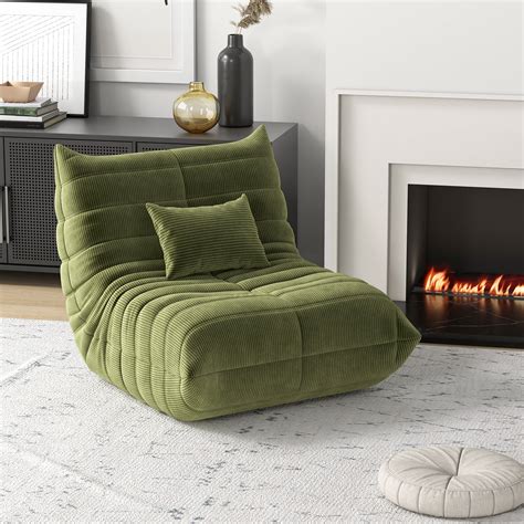 Trule Floor Bean Bag Chair With Pillow | Wayfair