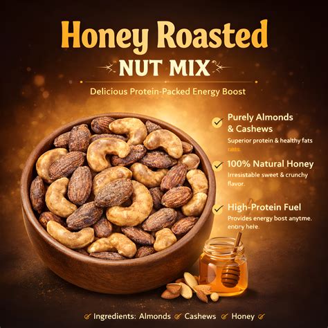 Honey Roasted Nut Mix | Sweet & Salty Almonds Cashews 200g – OgoNuts
