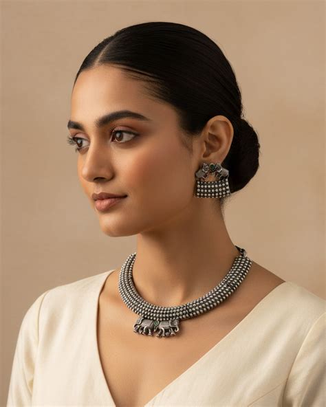 Dheu Necklace & Earrings Combo | Dheu