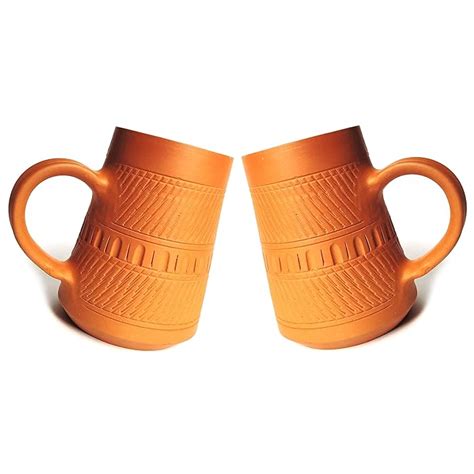 Buy KSI Beer Mug of Pure Clay for Natural & Real Taste| Self Cooling ...