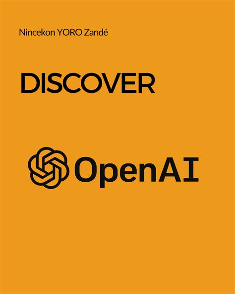 Discover Open AI in 5 points - Computer Engineering - Nincekon YORO ...
