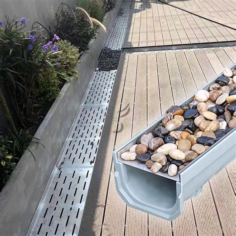 Amazon.com: Patio/Yard French Drain Grate Systems 1m Long, Sink Drainage Channel Strainers ...