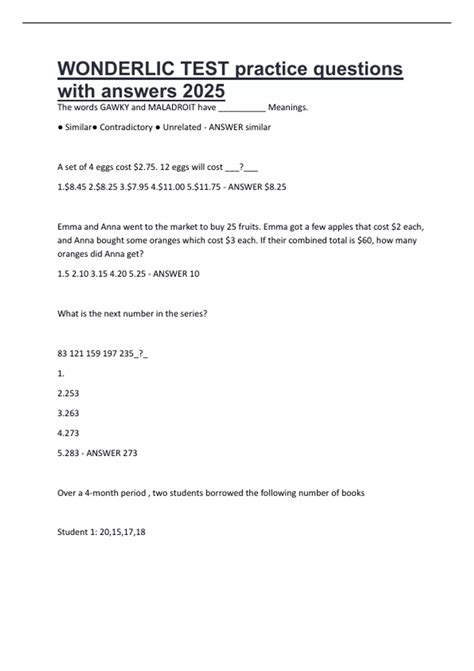 Image result for Wonderlic Test Question Examples