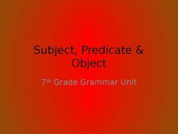 Image result for Predicate Objective