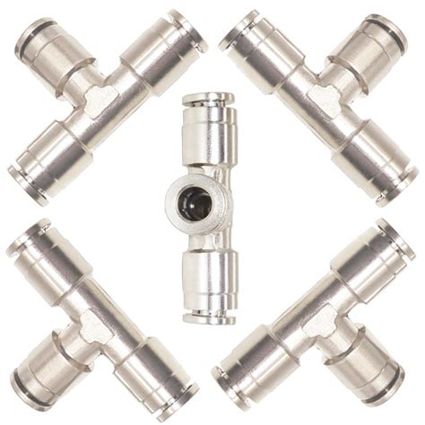 Qolekog Pneumatic NPC Tee 3/8“ Tube OD Push to Connect Fittings Push ...