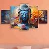 SAF Buddha Paintings for Wall Decoration - Set Of Five, 3d modern art ...
