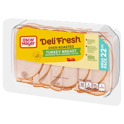 Oscar Mayer Deli Fresh Oven Roasted Turkey Breast Sliced Lunch Meat ...
