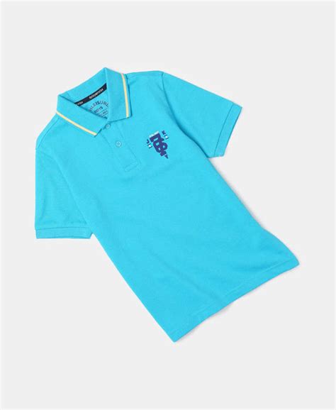 Buy Boy's Super Combed Cotton Rich Graphic Printed Half Sleeve Polo T ...
