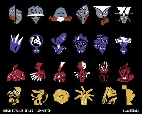 Disco Elysium Skills - Simplified :: Behance